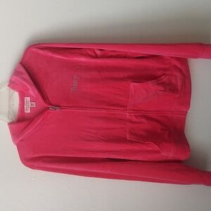 Juicy by Juicy Couture Hooded Lightweight Track Jacket Hot Pink Multi Sizes